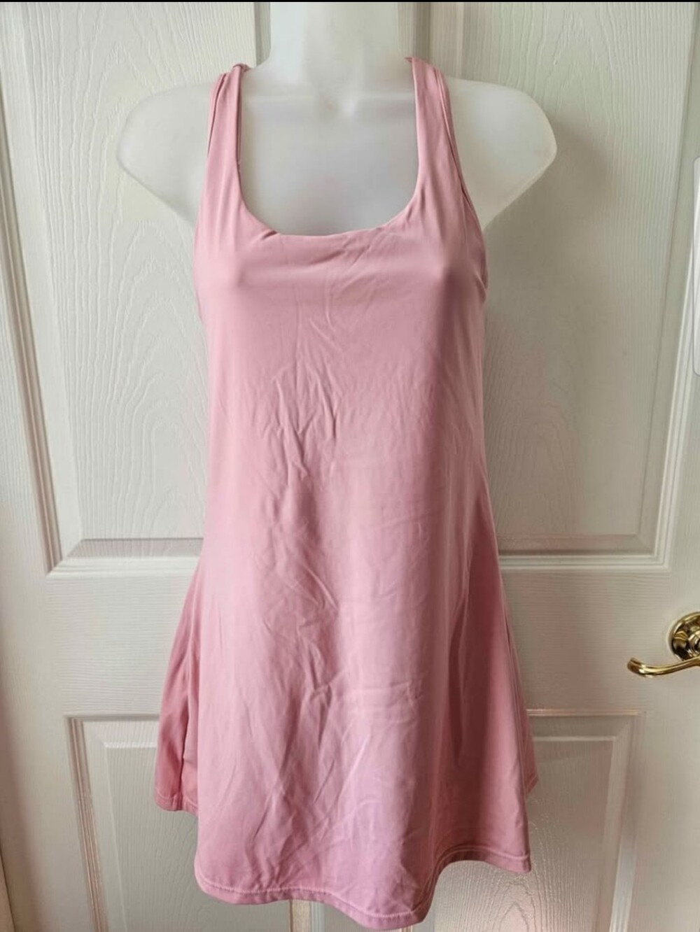 Pink Racerback Swing Tank Dress